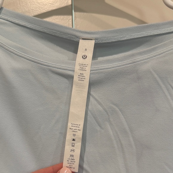 Light Blue Lululemon Long Sleeve Top - Picture 2 of 3